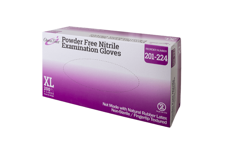 Gloves Exam OmniTrust® X-Large NonSterile Nitril .. .  .  